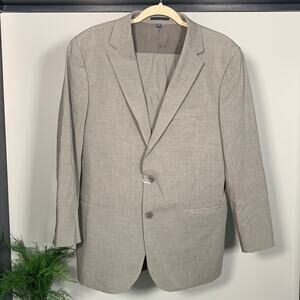 Jos. A Bank Men’s Tailored Fit Suit Set Gray Size 44R/38S NWOT
